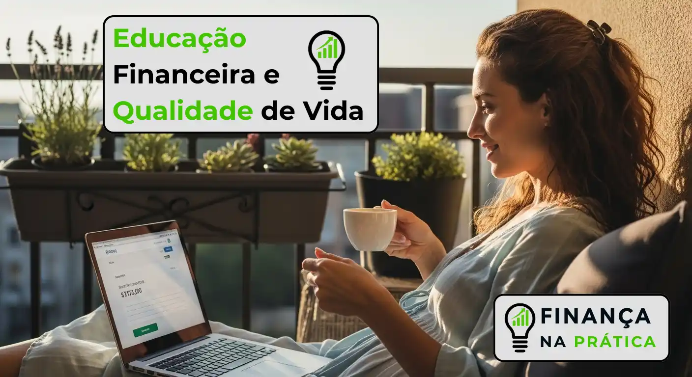 Mulher desfrutando de tranquilidade financeira