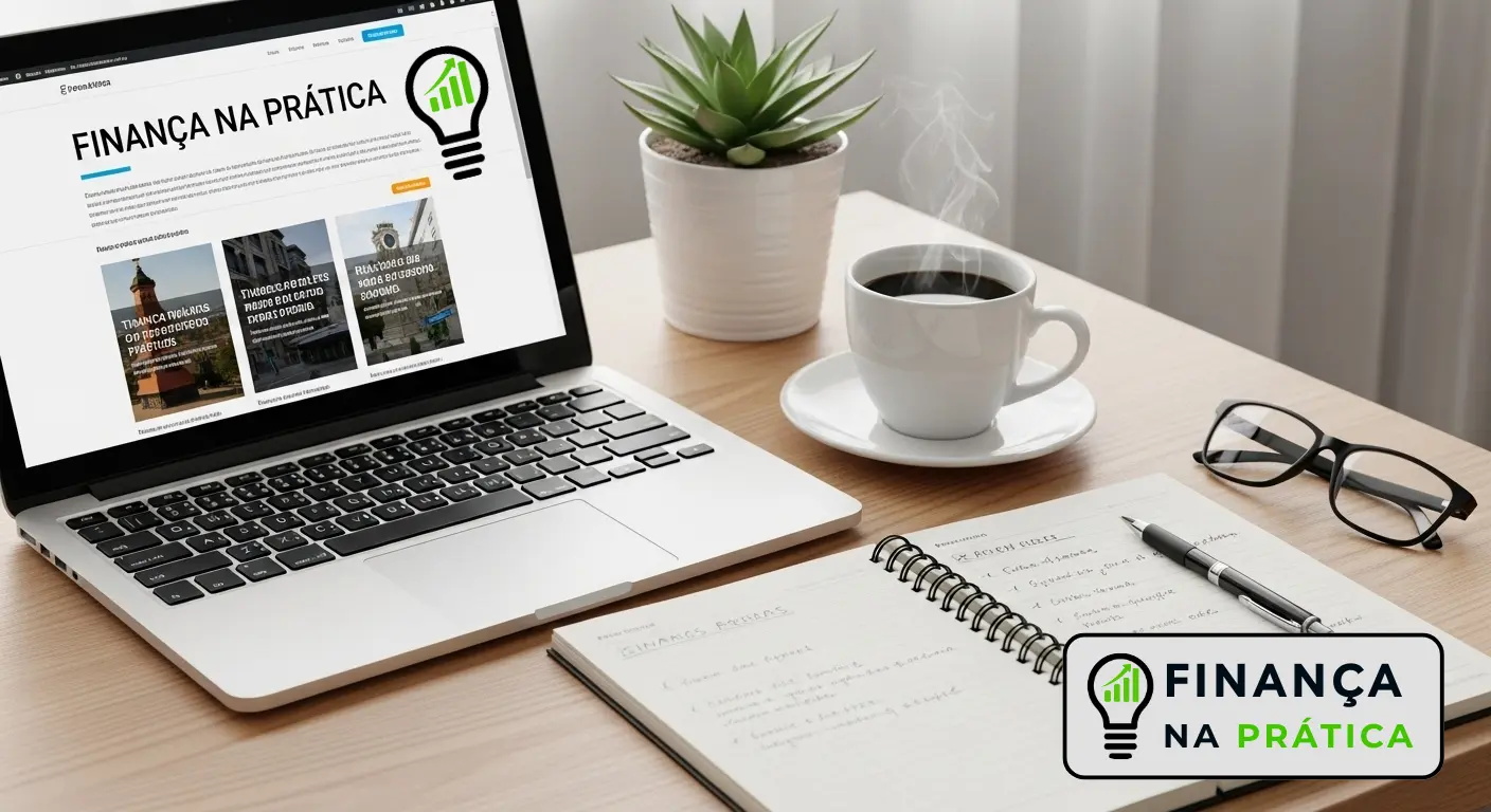 Pessoa estudando finanças pessoais no computador
