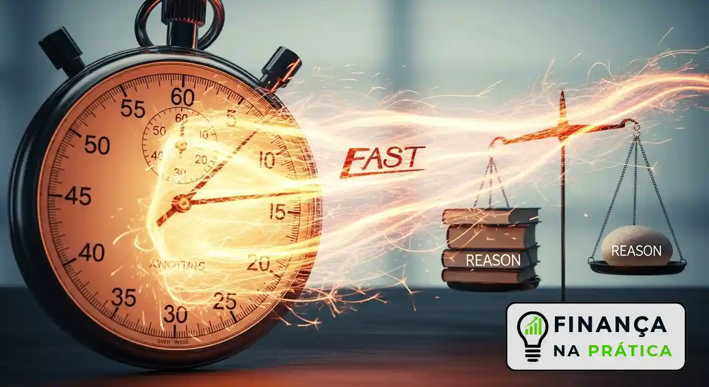Cronômetro simbolizando rapidez da emoção nas decisões financeiras
