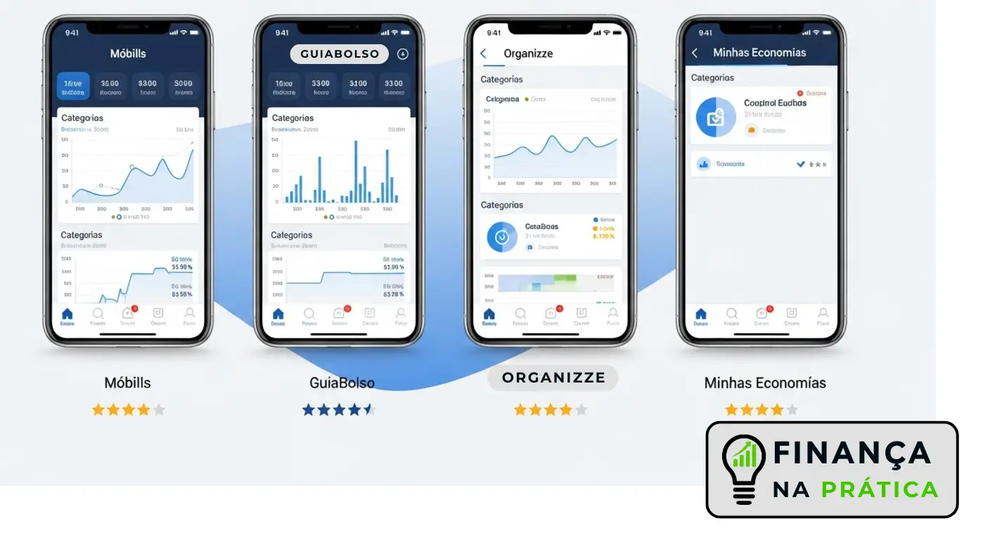 Comparação dos melhores aplicativos de orçamento pessoal disponíveis no Brasil em 2025